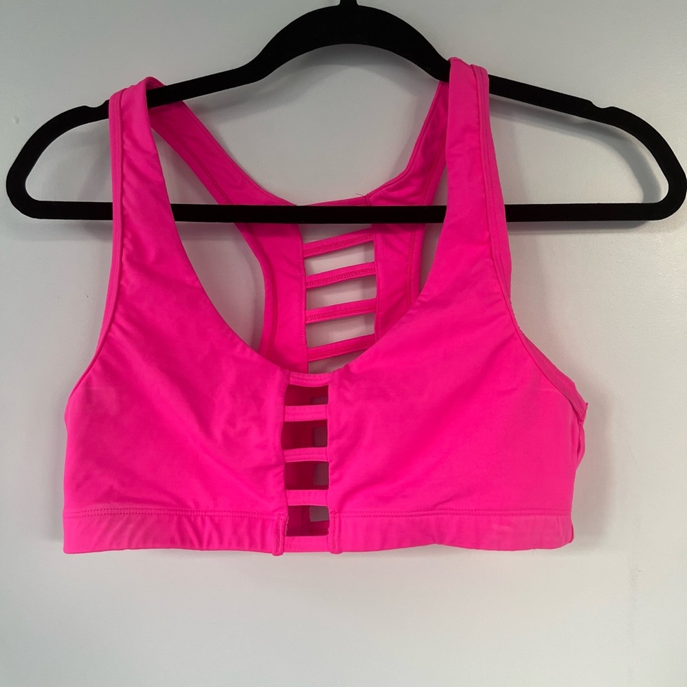 PINK Victoria's Secret Neon Pink Sports Bra